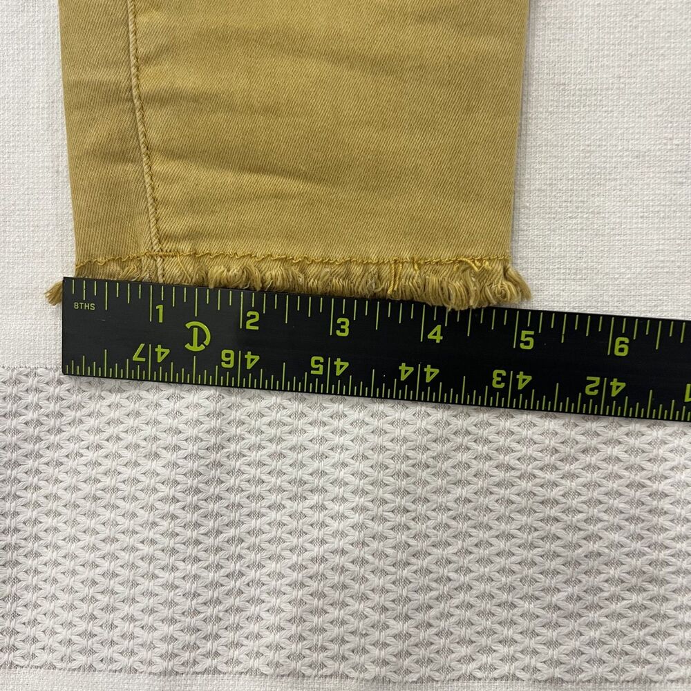 Coco + Carmen Jeans OMG Skinny Leg High Rise Stretch Denim Mustard Womens Large - Picture 6 of 10